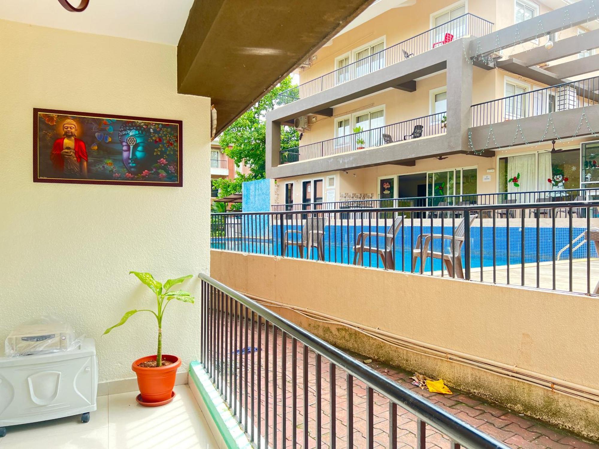 2Bhk Stunning Apartment With Pool Vagator Esterno foto
